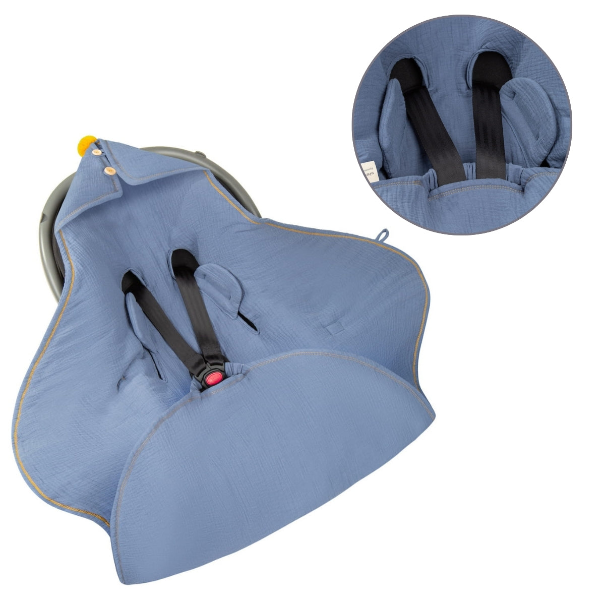 Saco Para Grupo 0 Unviersal Entretiempo Muselina Petrol