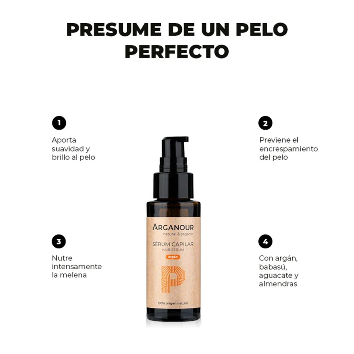 Serum Capilar con aceite de Argan Arganour 50 ml