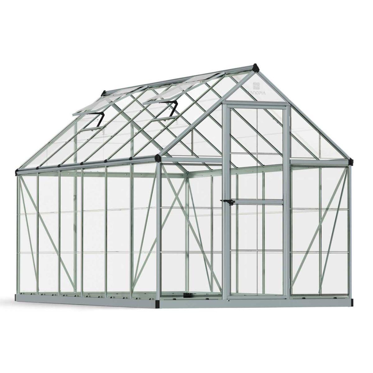 Invernadero Harmony 370x185x208 cm plateado Canopia by Palram