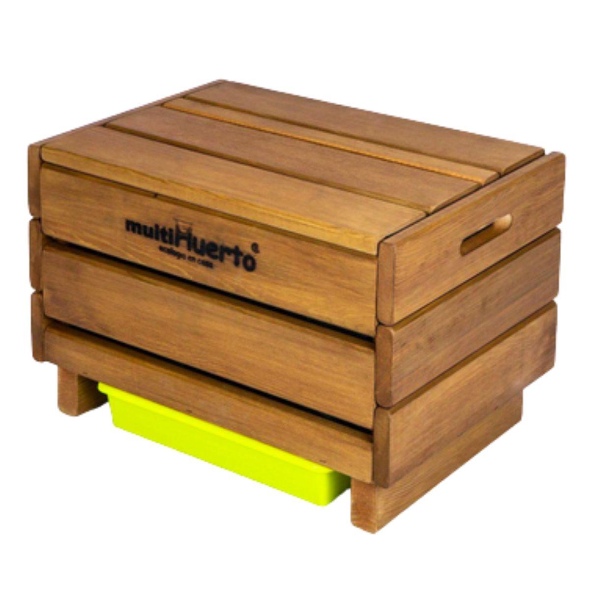 Vermicompostador de madera Frutero sencillo Multihuerto