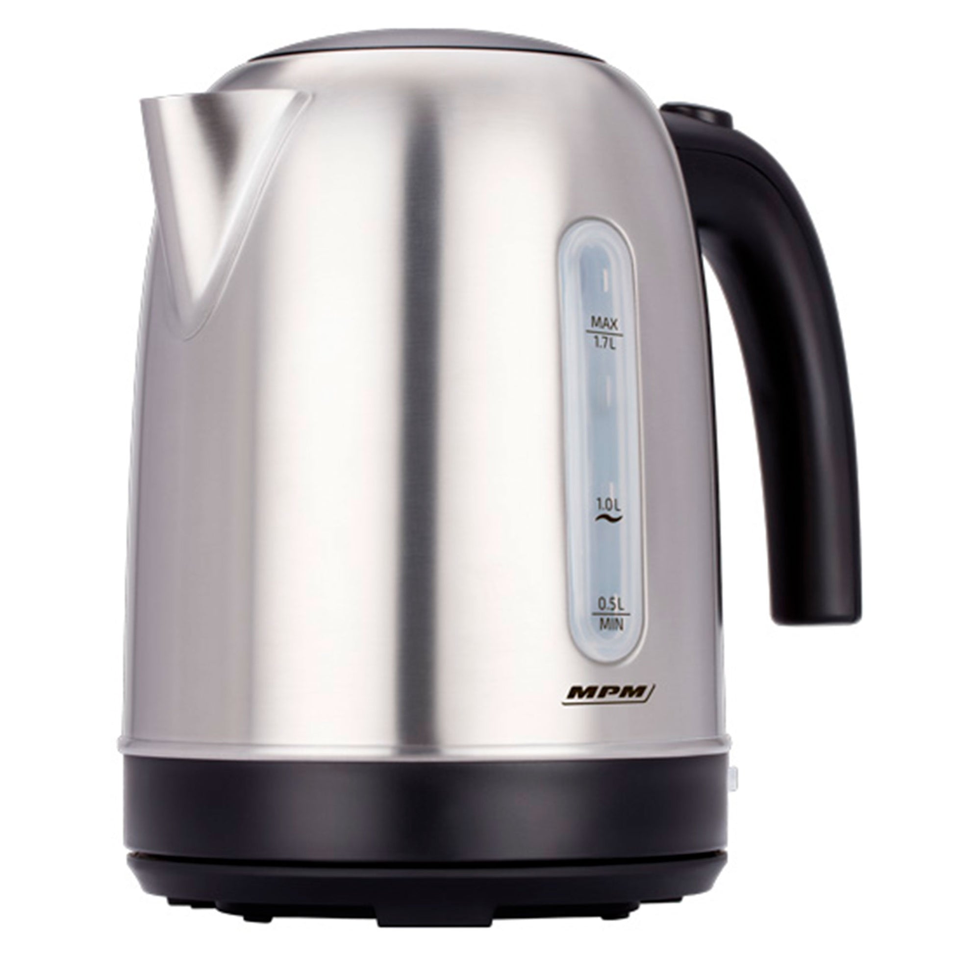 Hervidor Agua Eléctrico, 1,7l, Sin Bpa, Acero Inox., Resistencia Oculta, Inalámbrico, Apagado Automático Mpm Mcz-102m, 2200w