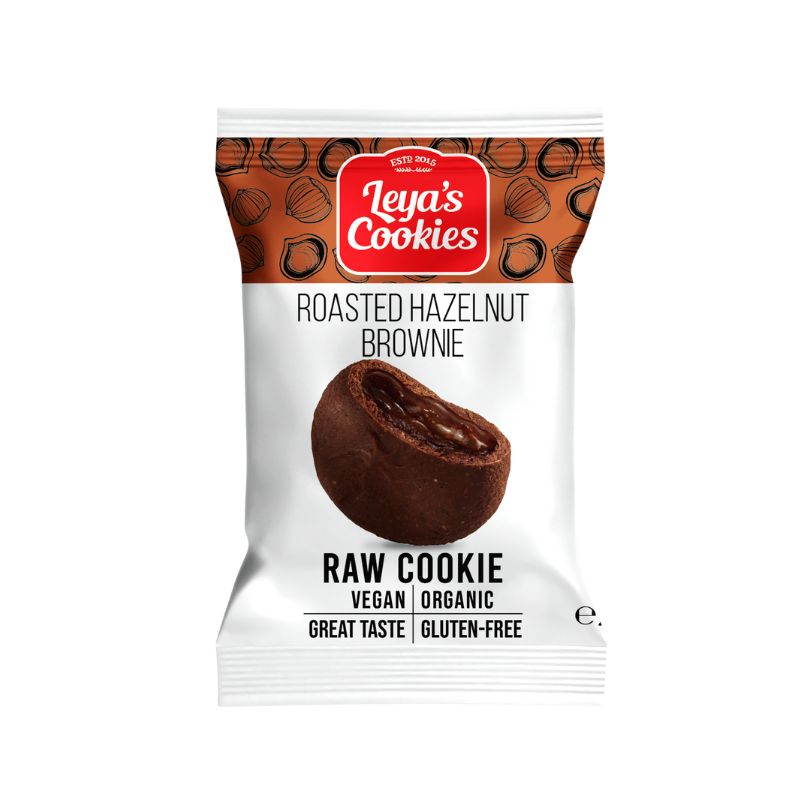 Leya´s Raw Cookie Brownie De Avellanas Tostadas Caja 14uds 25g ud_0