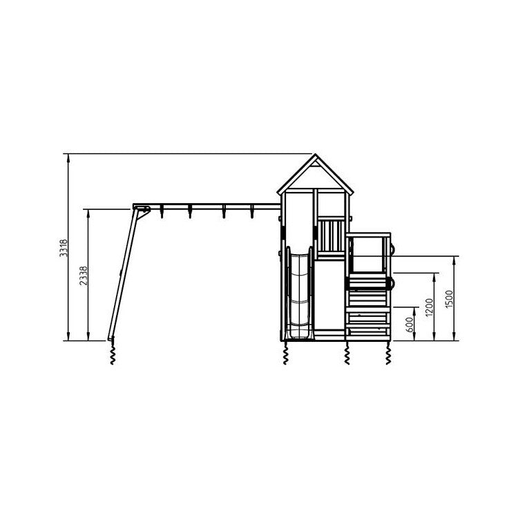 Parque Infantil Masgames Penthouse Xl Con Columpio Doble.