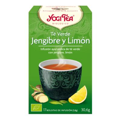 Yogi Tea BIO Té verde Sencha, jengibre y limón, 17 bolsitas