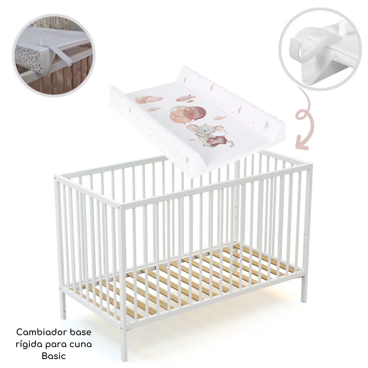 Cambiador Base Rígida Para Cuna Basic Mouse_5
