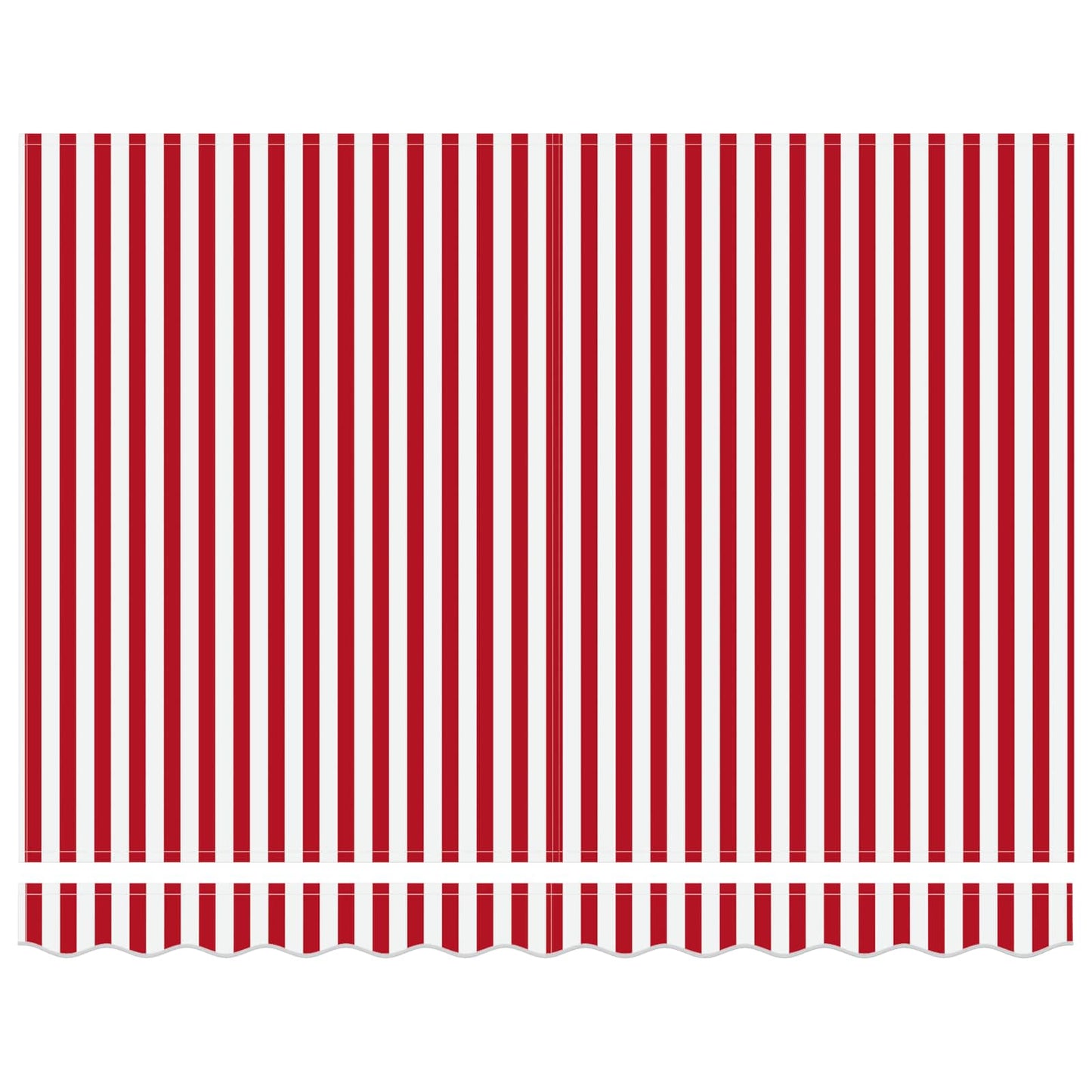 Toldo Retráctil Rojo Y Blanco 300 X 250 Cm Tela Y Metal_5