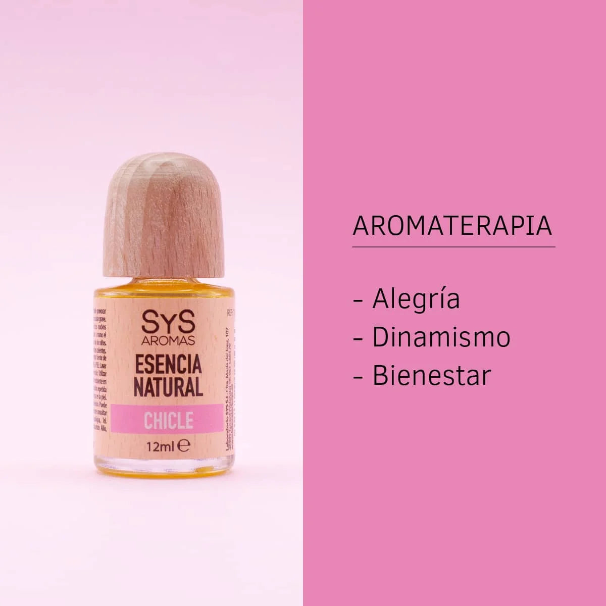 Esencia Natural Chicle SYS Aromas 12 ml | Aroma Dulce y Afrutado | Para Quemadores y Humidificadores_2