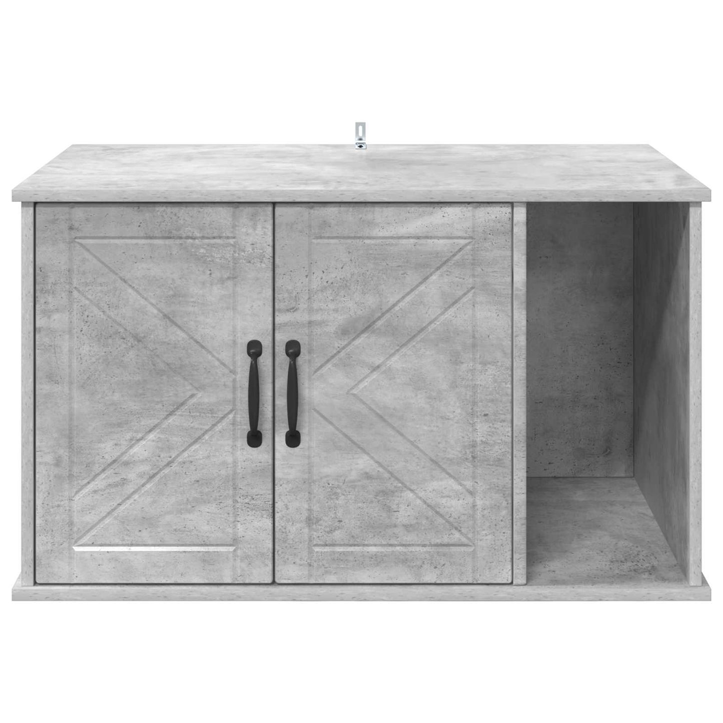 Casa Para Gatos Concreto 85 X 55 X 50 Cm Madera De Ingeniería_5
