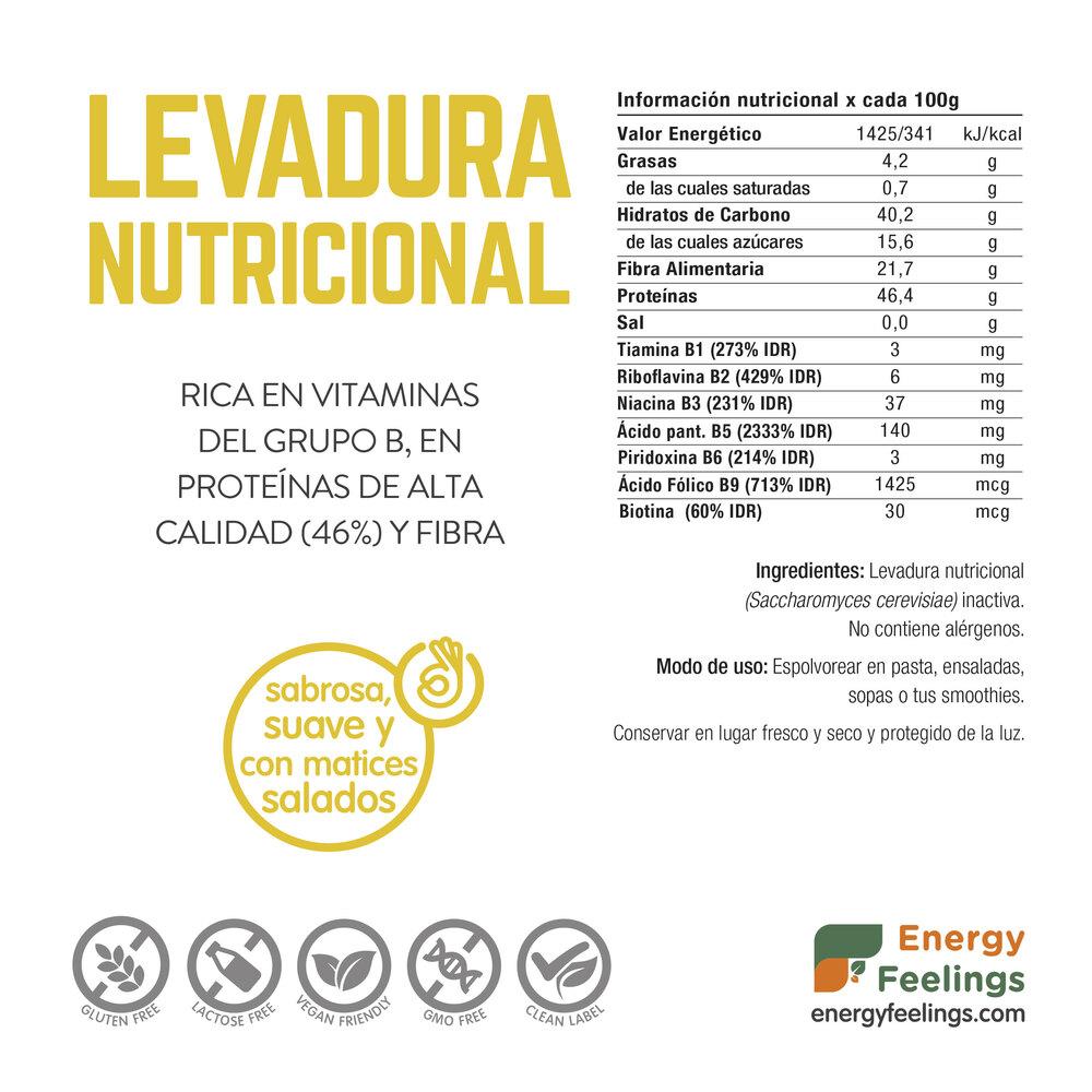 Levadura Nutricional Bland en copos Energy Feelings 250 g
