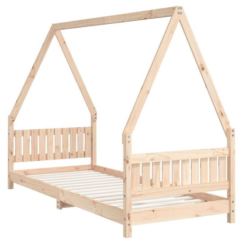Vidaxl Estructura De Cama Para Niños Madera Maciza De Pino 80x200 Cm_5