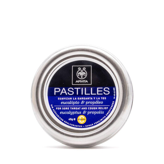 Pastillas Para el Dolor de Garganta y Tos Eucalipto y Propóleo Apivita 45 g