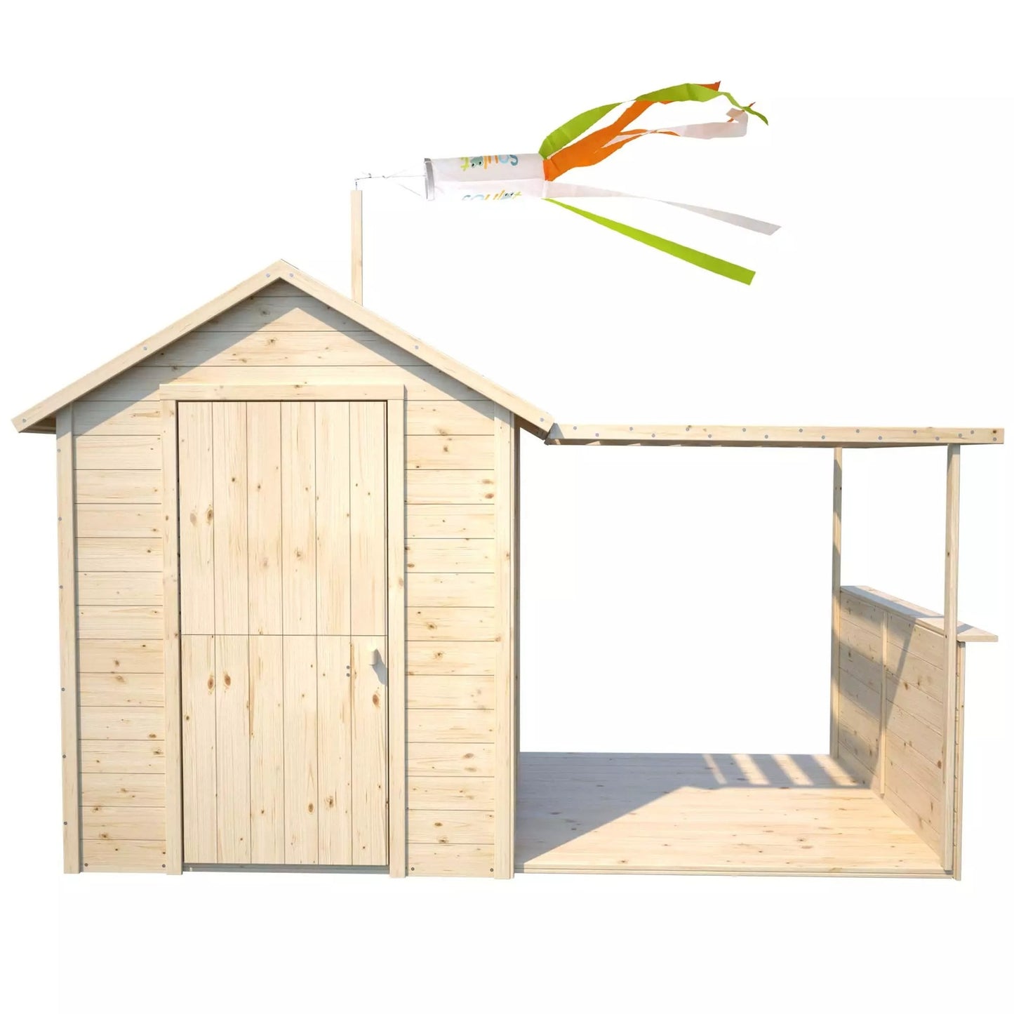 Casita infantil de madera con porche Eugenie Soulet