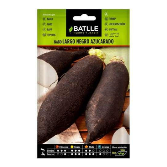 Semillas de Nabo Largo negro azucarado Batlle