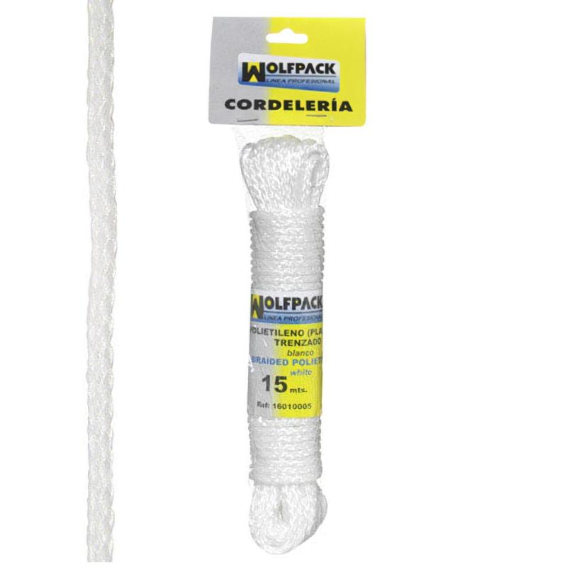 Cuerda Trenzada Plástico Blanca (madeja 15 M.)_0