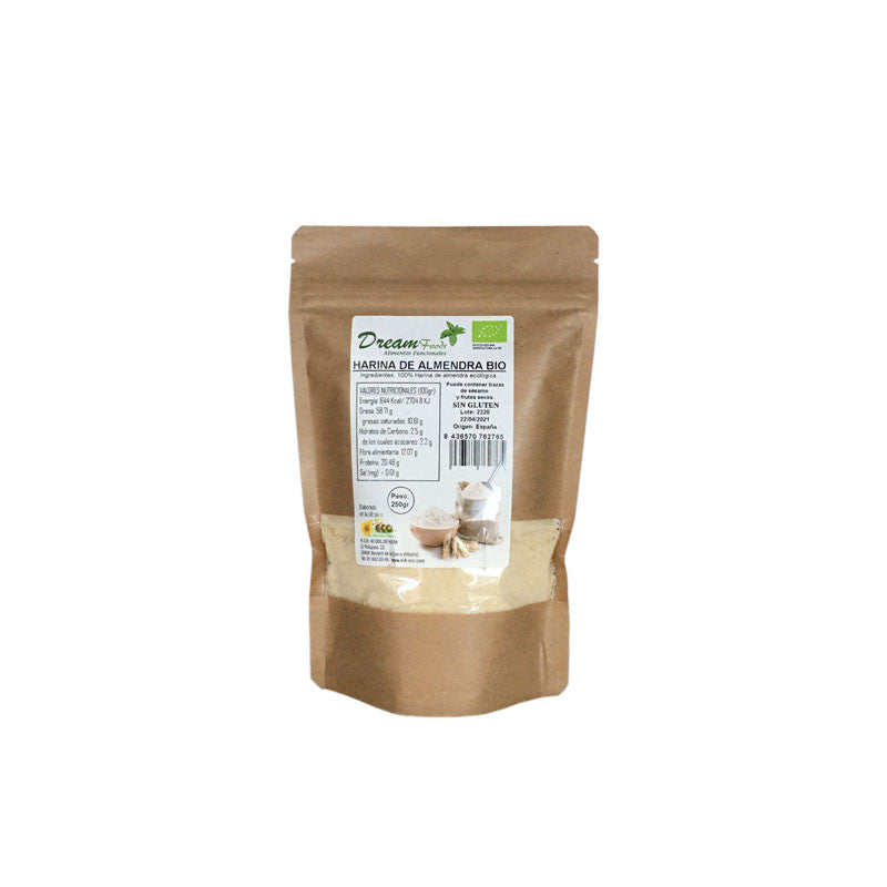 Harina De Almendra Sin Gluten Bio 250g Dream Food_0