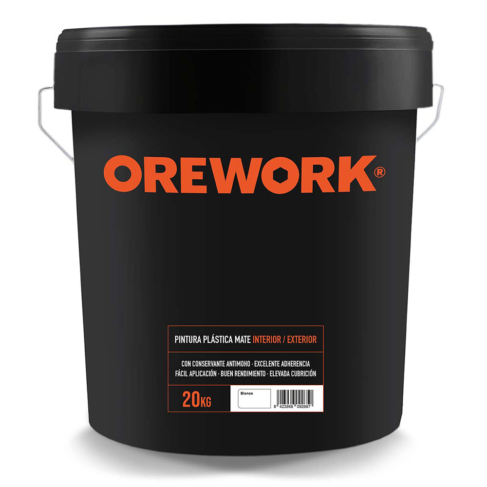 Pintura Plástica Mate Para Interior/exterior - Blanco - 20 Kg_0