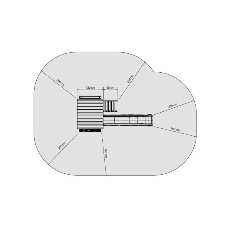 Parque Infantil Masgames Belvedere L Con Columpio Individual.