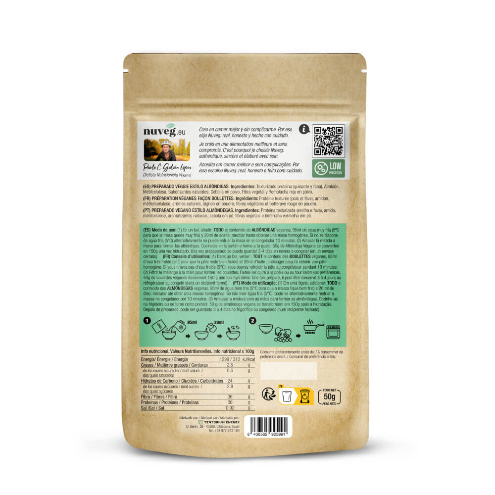 Albondigas veganas Nuveg 100 g