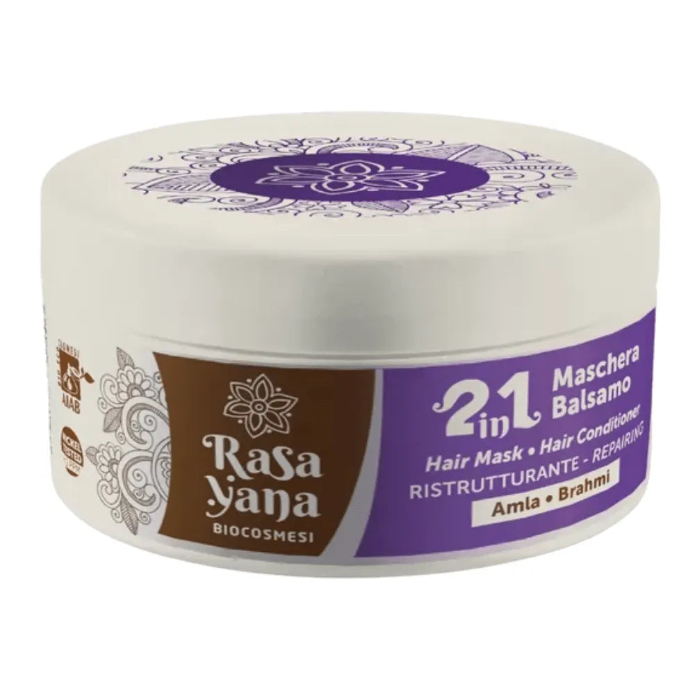 Mascarilla 2in1 Restructuring Hair Mask And Conditioner Amla And Brahmi Rasayana Biocosmesi Cabello 200ml_0