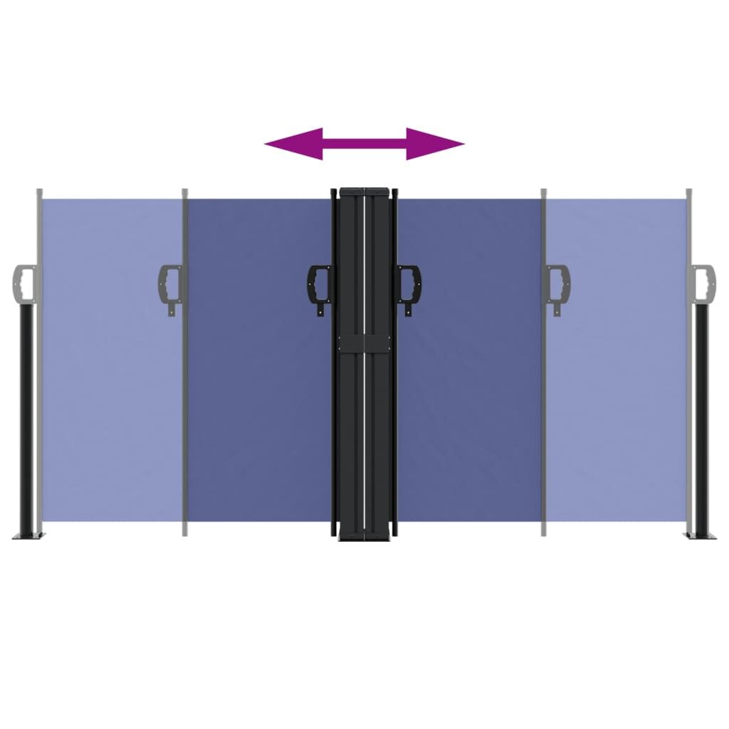 Vidaxl Toldo Lateral Retráctil Azul 120x600 Cm_4