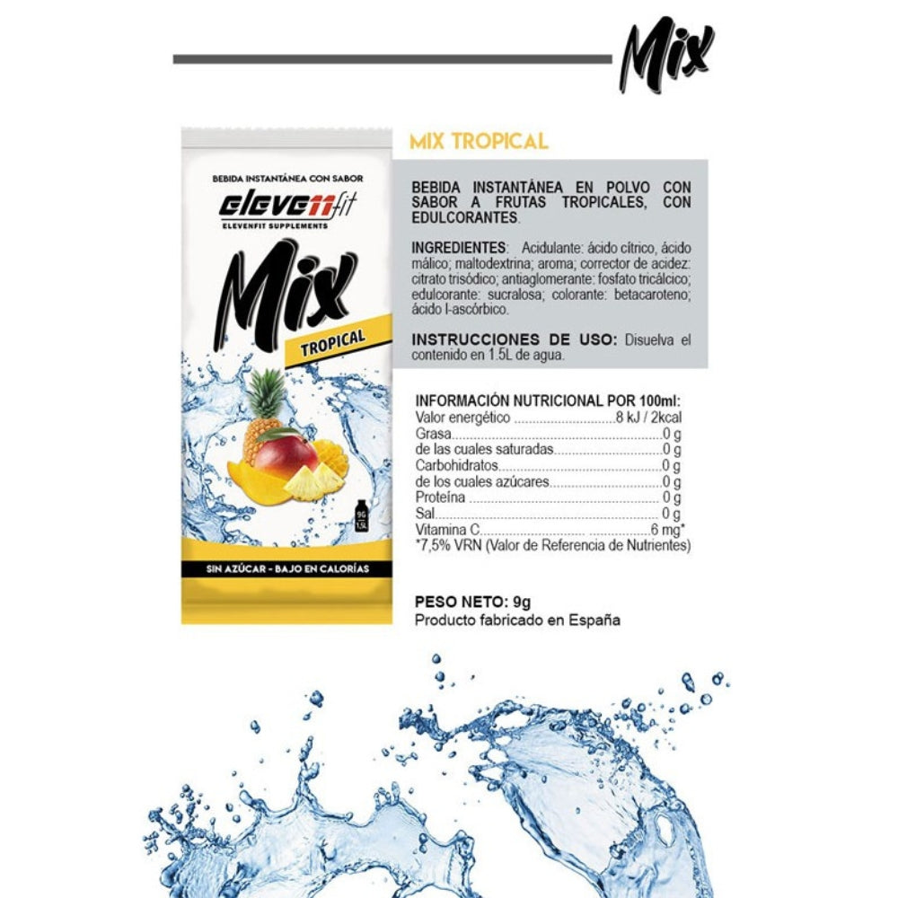 Saborizante Mix Sabor Tropical 24 Sobres de 9g Eleven Fit_1