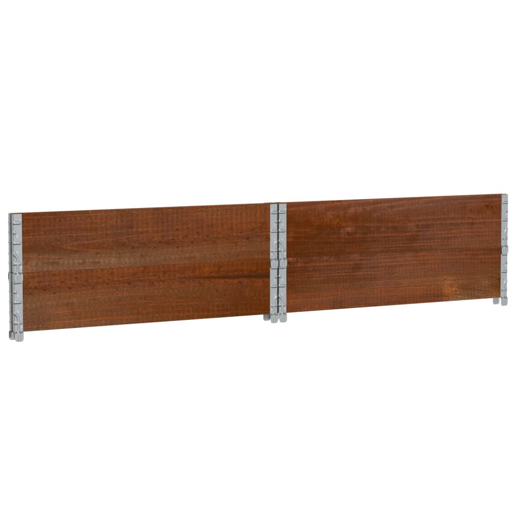 Jardinera De Madera Maciza De Pino Marrón 100x100 Cm_5