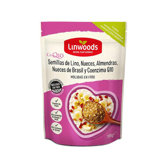 Semillas de Lino, Almendras y Nueces molidas Linwoods 200 g
