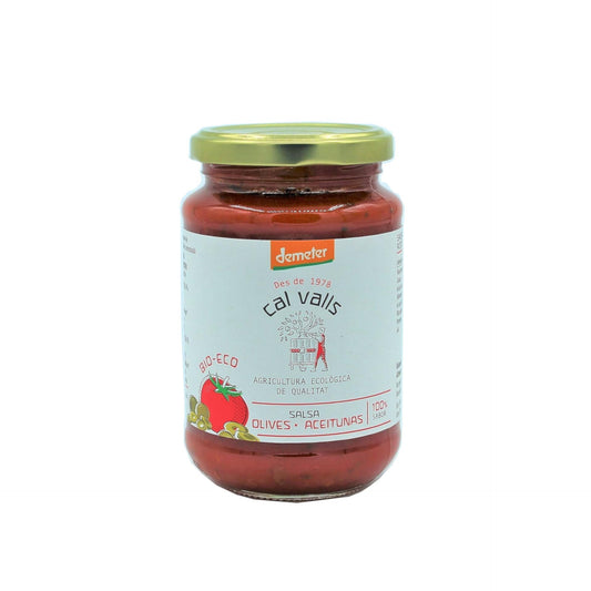 Salsa de Tomate con Olivas Verdes Eco/Demeter Cal Valls 350g
