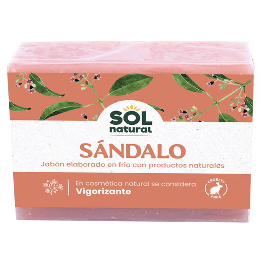 Jabón natural de sándalo Sol Natural 100 g