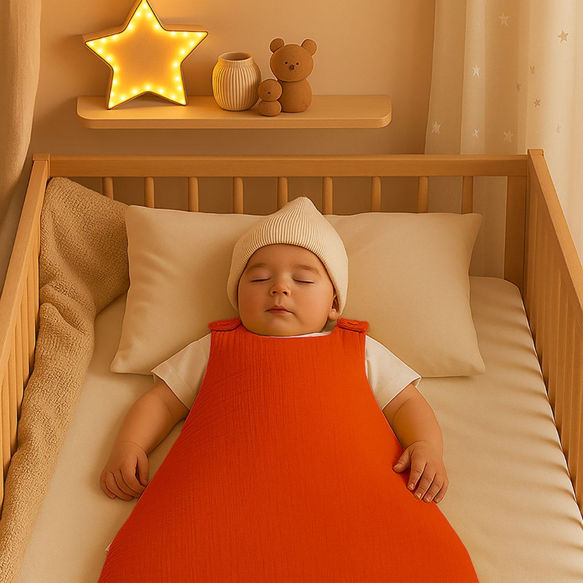 Saco De Dormir De Invierno De Algodón Orgánico Fresa