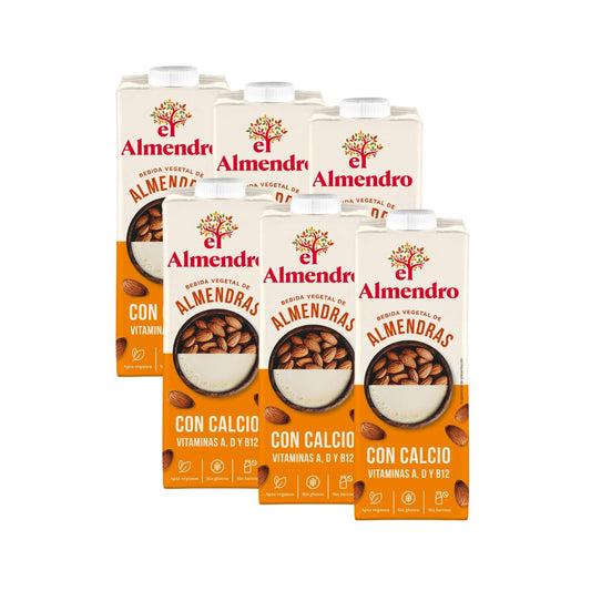 Pack 6x Bebida de Almendra con Calcio El Almendro 1L