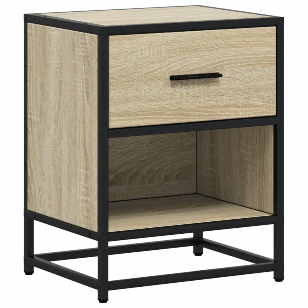 Mesitas Noche 2 Uds Madera Ingeniería Roble Sonoma 40x31x50 Cm_4