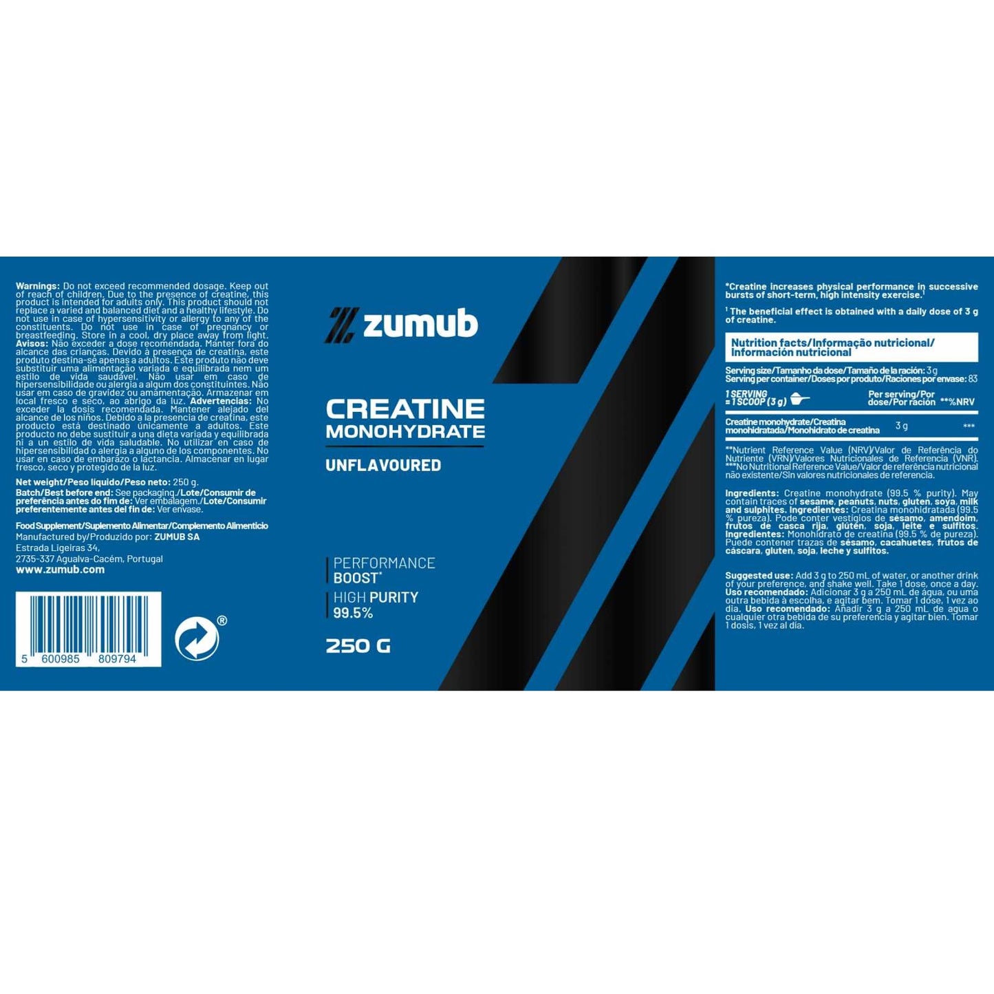 Zumub Creatine 250 G