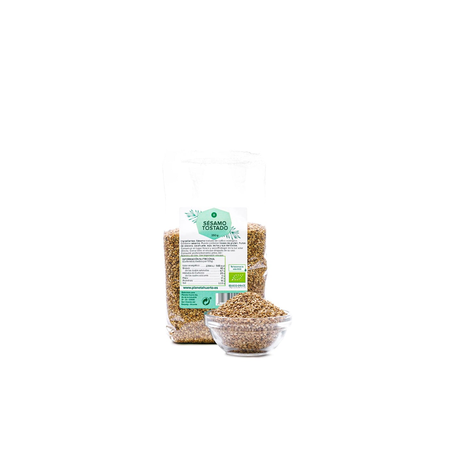 Sésamo integral tostado ECO Planeta Huerto 250 g