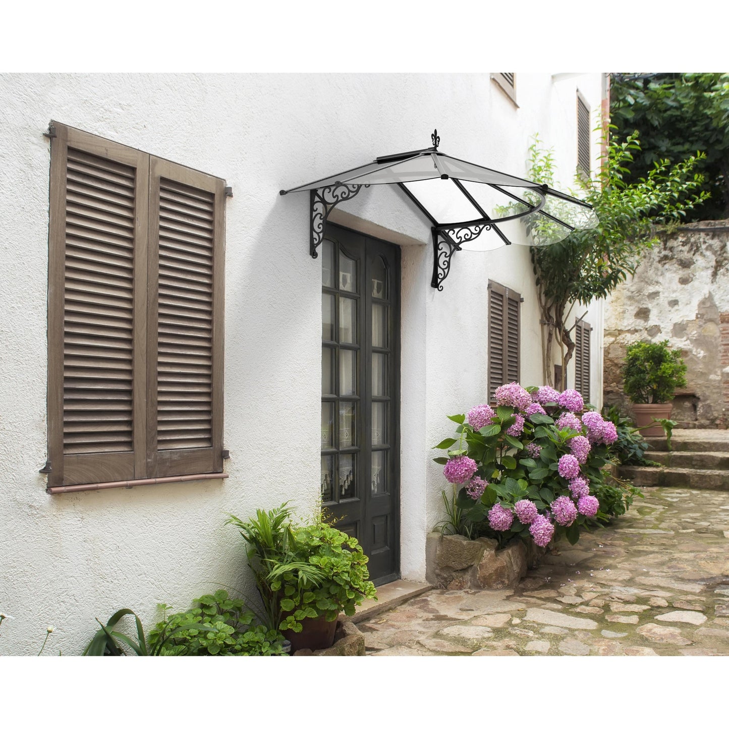 Marquesina para puerta Iris 175x125 cm