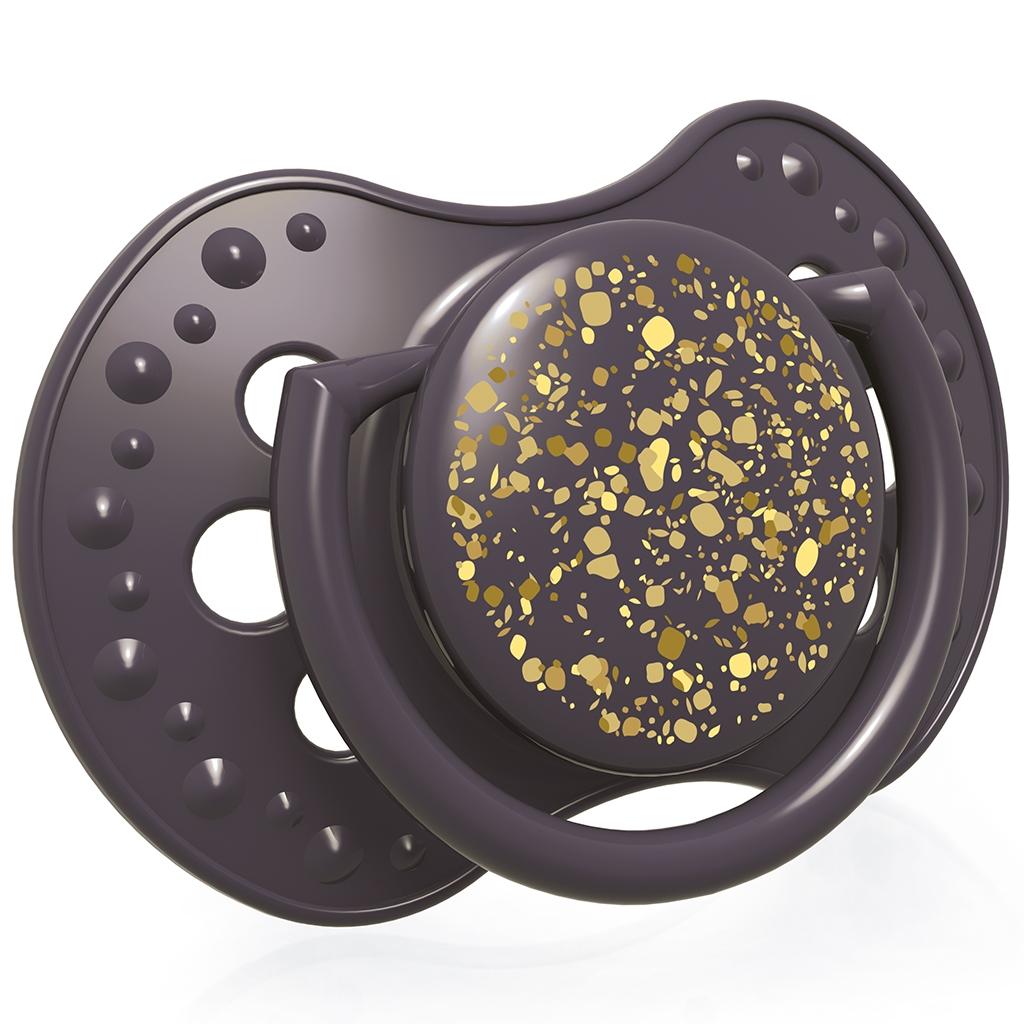 Chupetes dinámicos LOVI Stardust lila (2 ud.) 3-6 meses