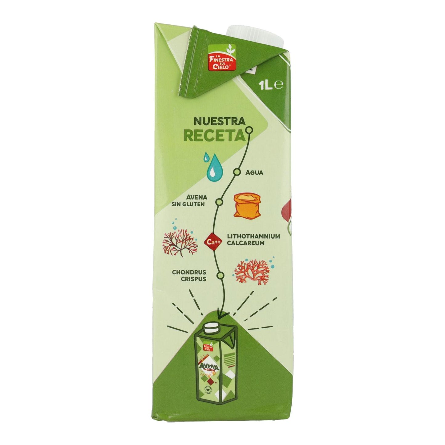 Pack 6 x Bebida de Avena con Calcio La Finestra Sul Cielo 1 L