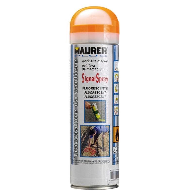 Spray Pintura Trazador Naranja Fluorecente 500 Ml.