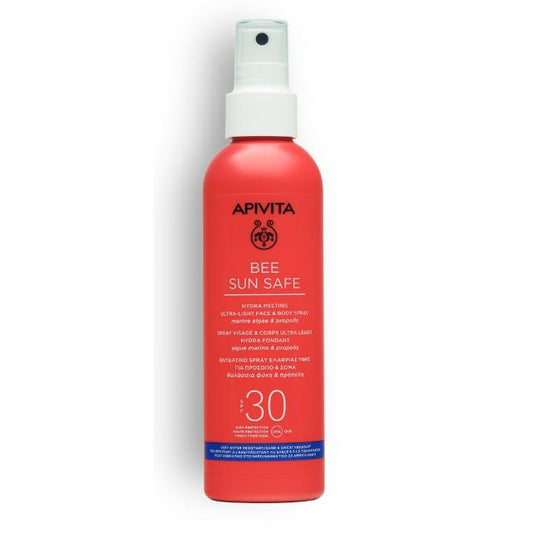 Spray Solar ultraligero Hydra Melting SPF30 Apivita 200ml