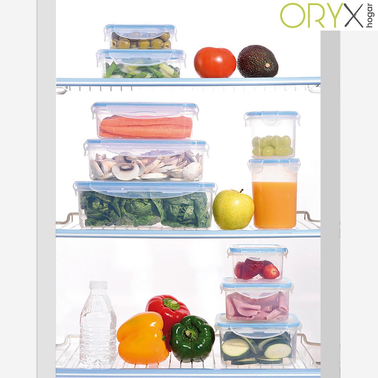 Recipiente Hermetico Plastico Redondo 1.600 Ml. Ø 12 X 24 (alt.) Cm._3