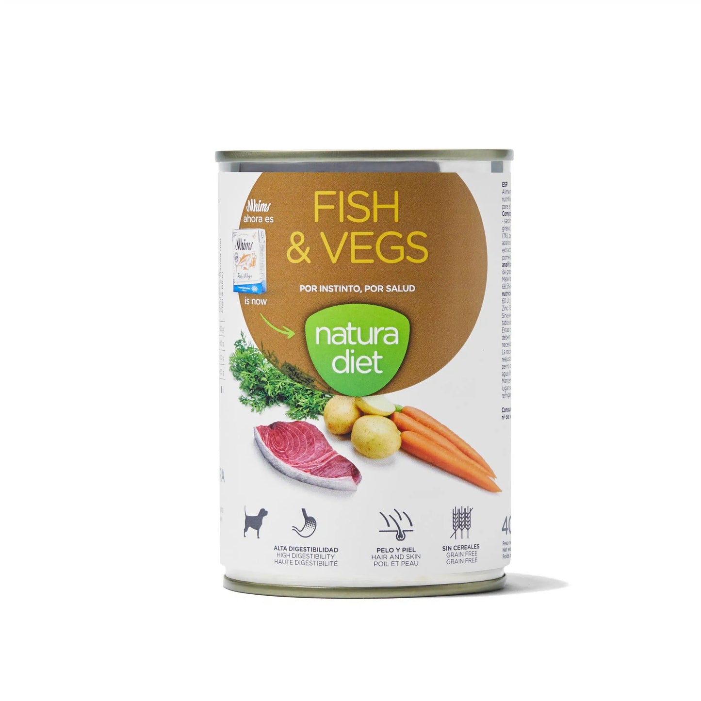 Natura Diet Dog Fish & Vegs Comida húmeda para perros 400g