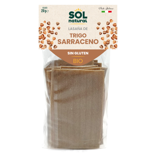 Lasaña de Trigo Sarraceno sin gluten Bio Sol Natural 250g