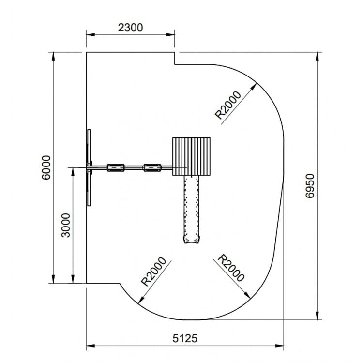 Parque Infantil Masgames Carlit L Techo De Lona Pared De Escalada Y Columpio Doble.