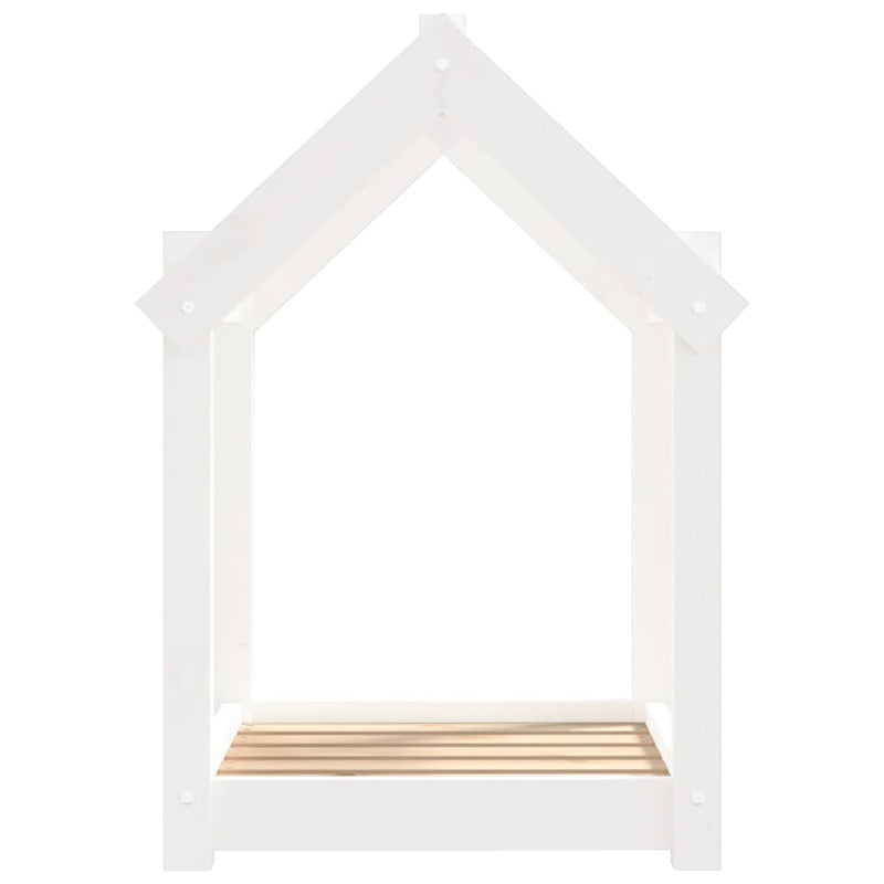 Vidaxl Cama Para Perros Madera Maciza De Pino Blanco 61x50x70 Cm_5