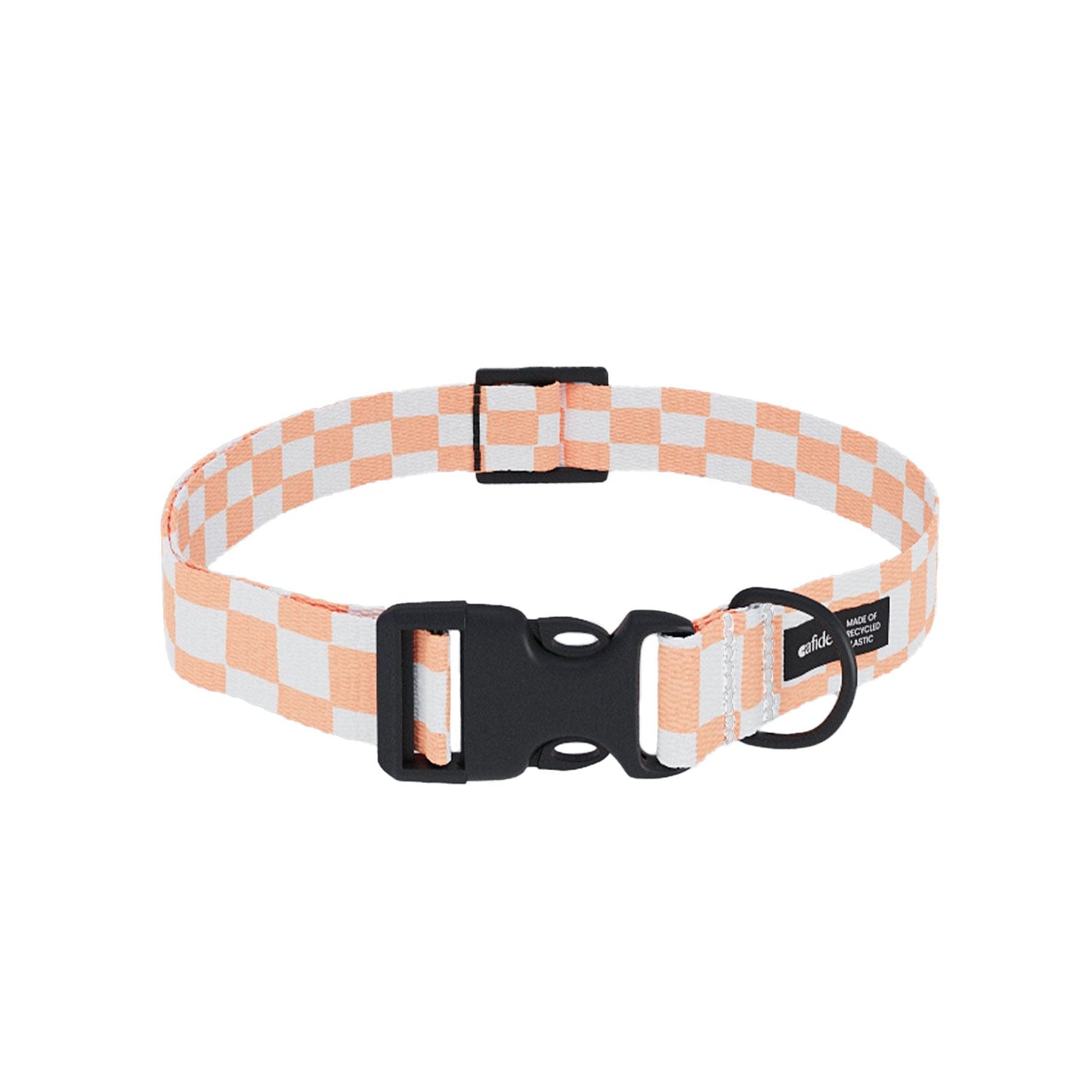 Cafide Collar De Material Pet Reciclado Naranja. Modelo Juno.