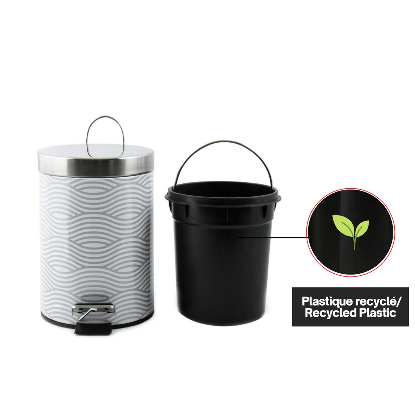 Basura Metal 3l Wave Gris_3