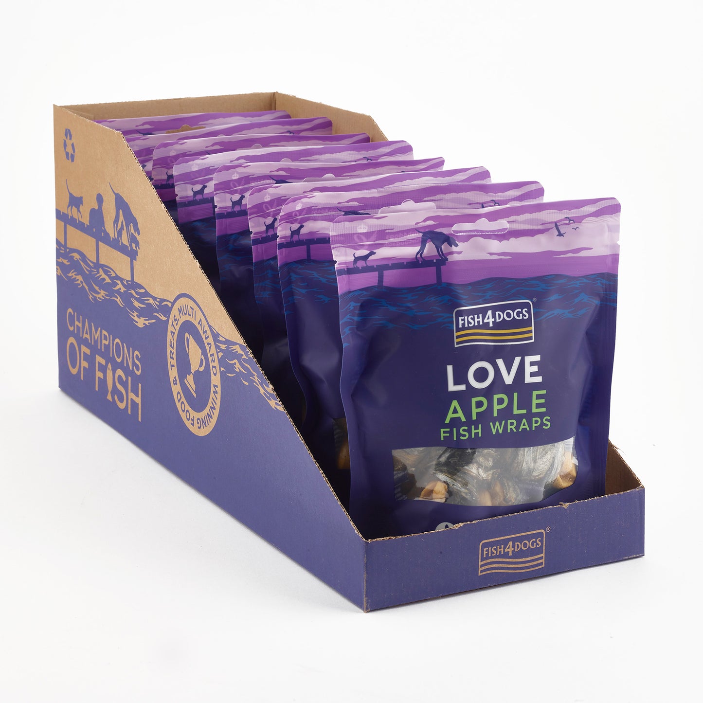 Fish4dogs Snack Natural Para Perros – Love Manzana Con Pescado 90 G (pack De 10)_3