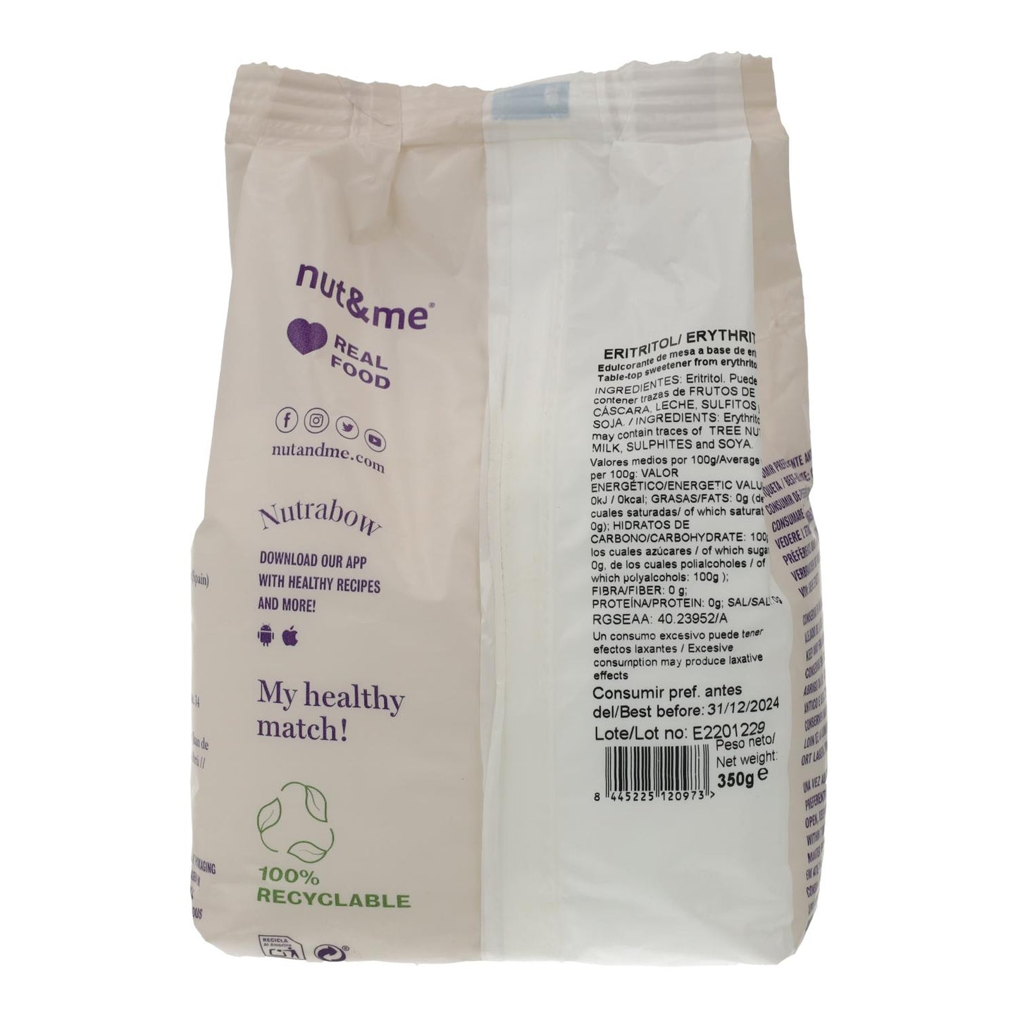 Eritritol Nut&me 350g