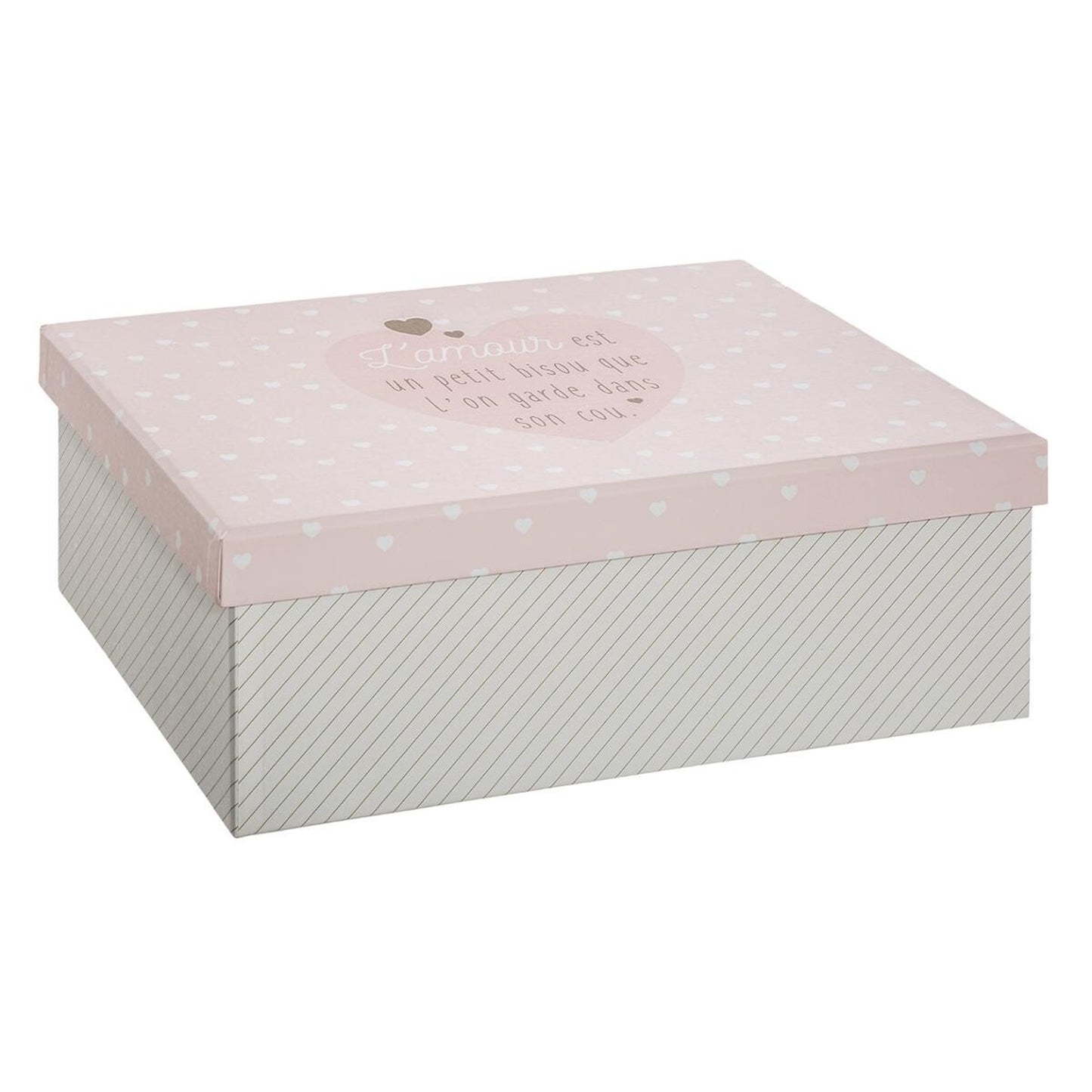 Juego De 3 Cajas De Almacenaje Blancas Y Rosas_3