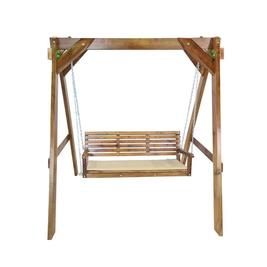 Balancin De Jardin Masgames Elna L Con Cojin En El Banco.